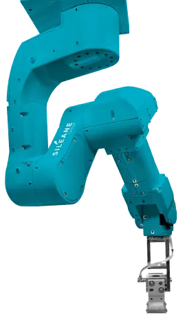 bras robotisé bleu siléane